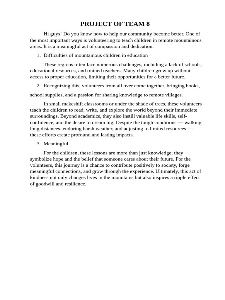Project of Team 8 | PDF