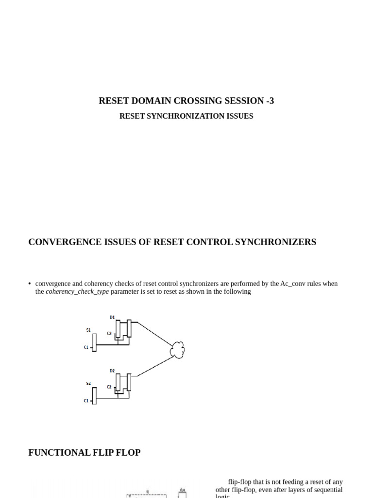 Reset Control Synchronization Issues | PDF | Computer Engineering ...