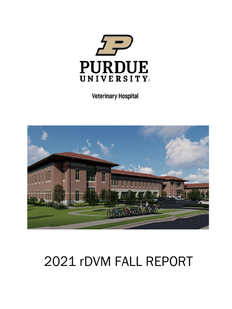Purdue Veterinary Hospital Fall Report 2021 | PDF | Residency (Medicine ...