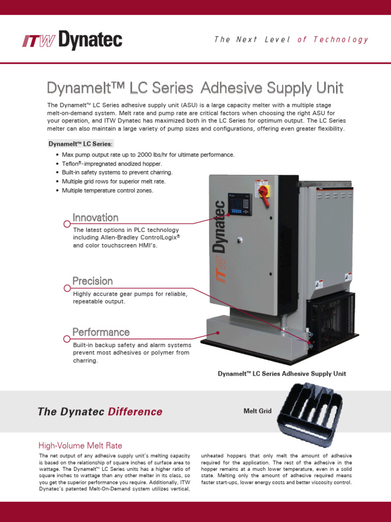 Dynamelt LC Series 2015 | PDF | Adhesive | Pump