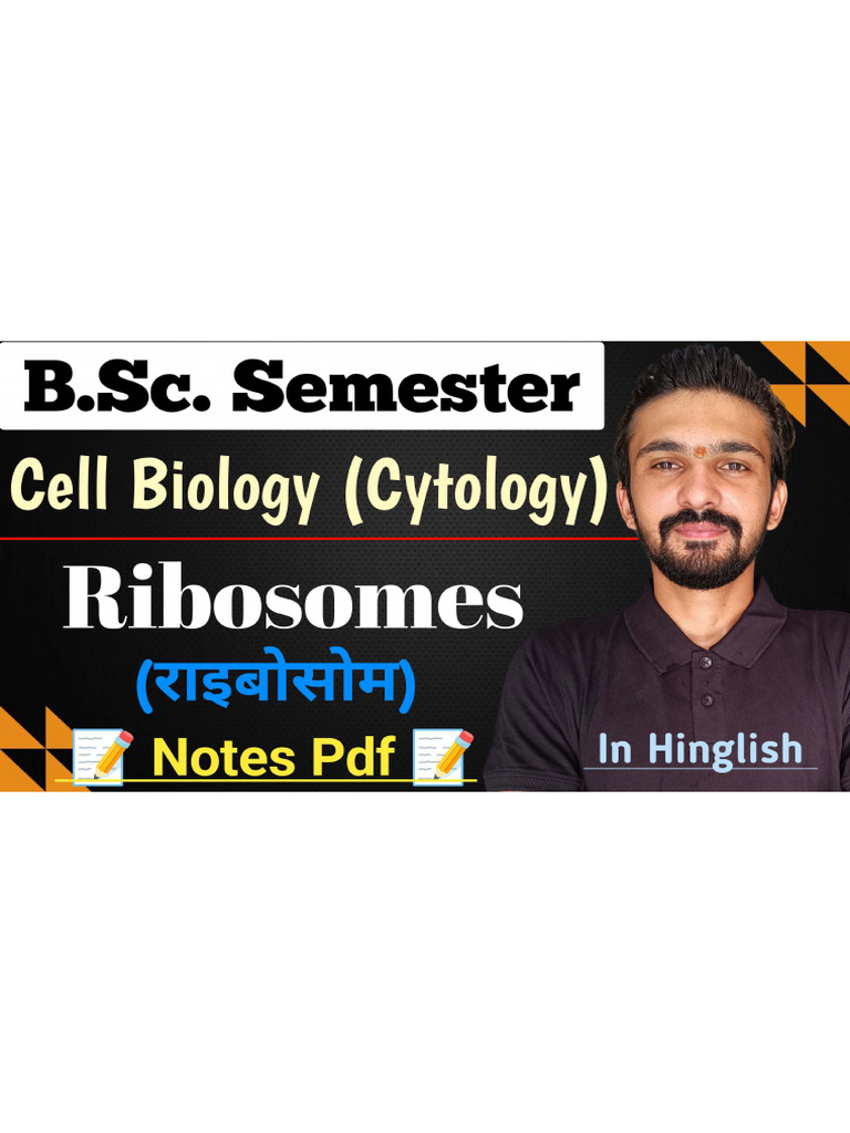 Ribosome Notes by Dadhich Sir - 83cf6ee9 636b 4274 A9a2 E1fb9922f84c | PDF
