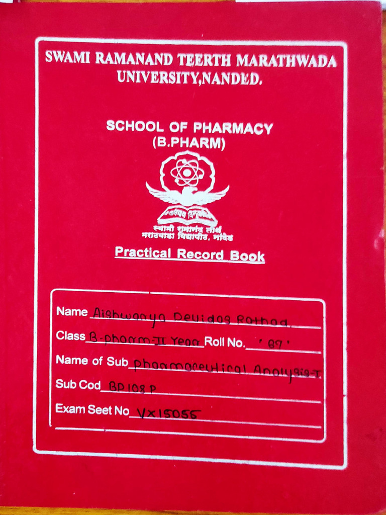 Pharmaceutical Analysis Practicals | PDF