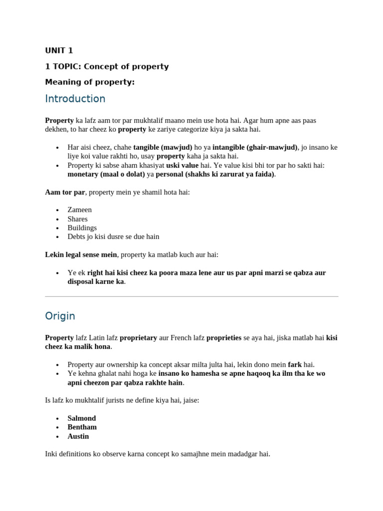 Understanding Property Concepts and Types | PDF | Eminent Domain | Just ...