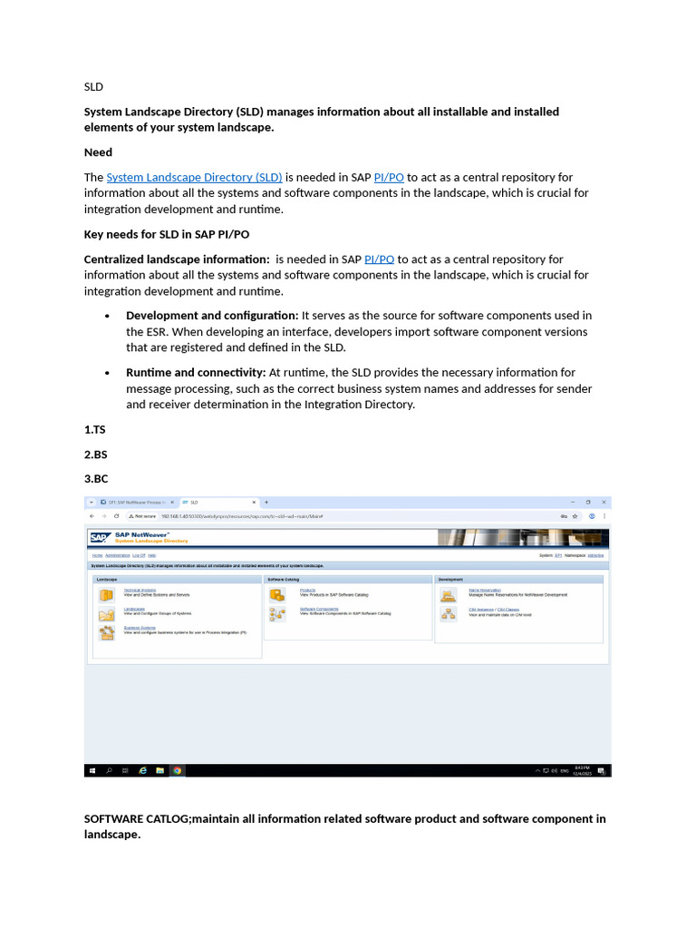SAP PI/PO System Landscape Directory Guide | PDF
