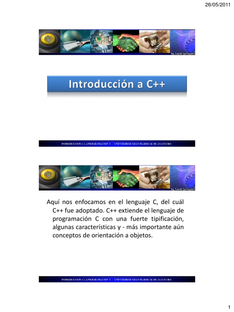 Diapositivas C++ | PDF | Lenguaje de programación | C