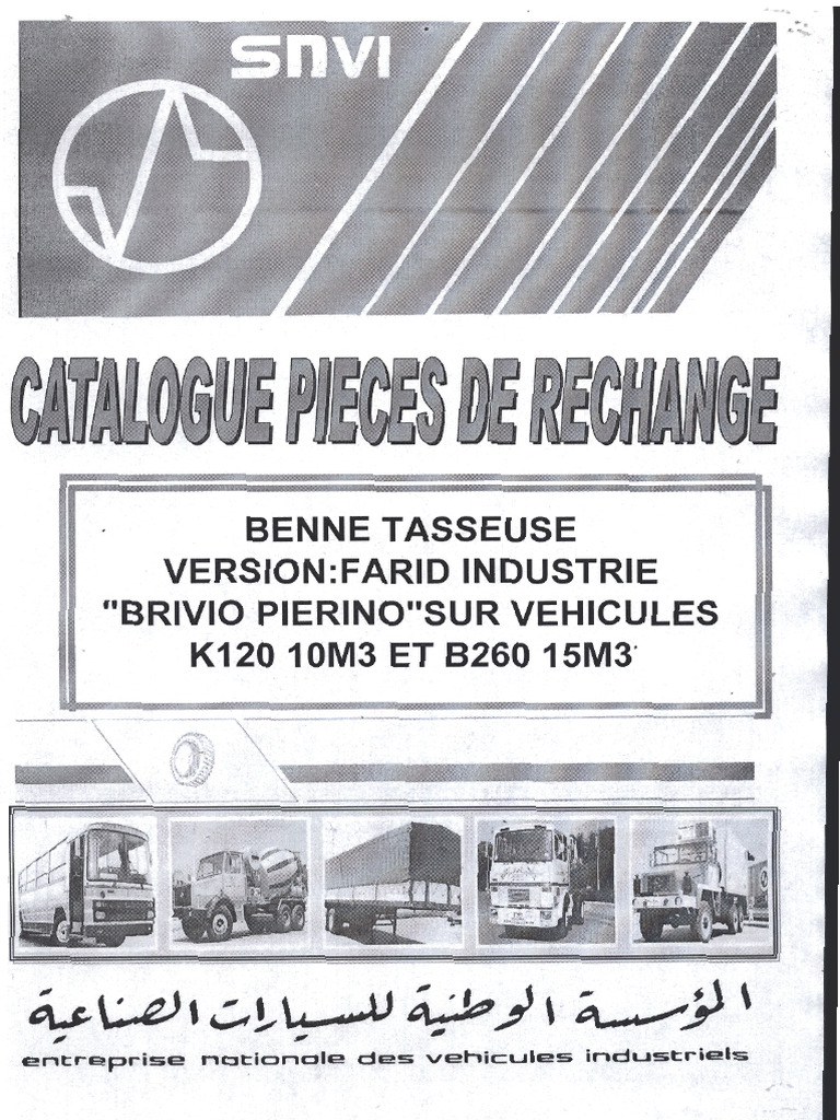 Benne Tasseuse Brivio Pierino k120 10m3 Et b260 15m3 | PDF
