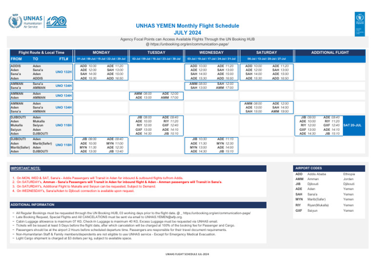 Unhas Flight Schedule Jul-2024 | PDF | Transport | Aviation