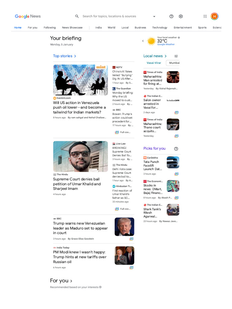 Today's Top News Briefing Updates | PDF