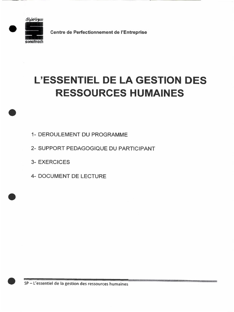 L'Essentiel de La Gestion Des RH | PDF