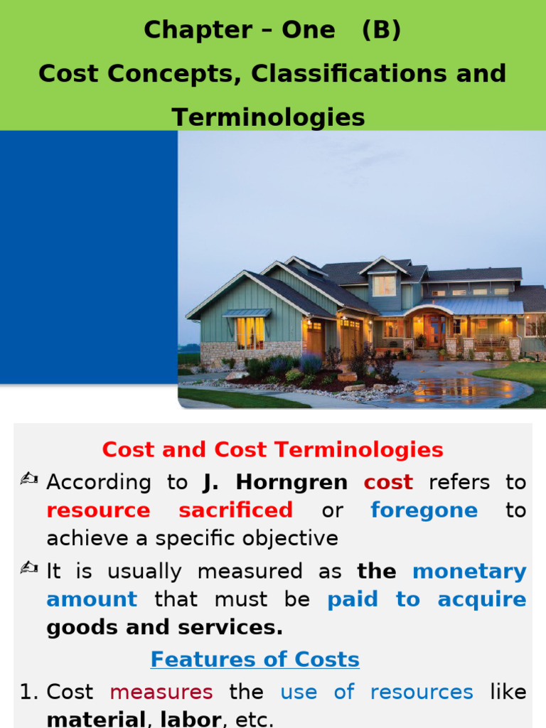 Cost Concepts and Classifications Guide | PDF | Cost | Expense