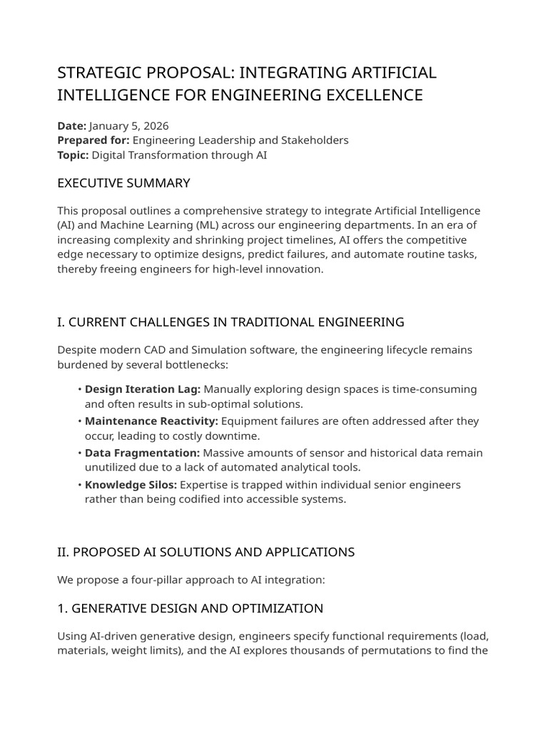 AI Integration for Engineering Excellence | PDF | Artificial ...