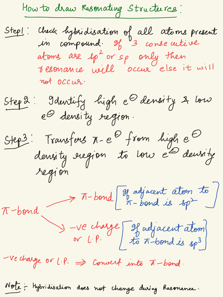 Resonance Structures: A Step-by-Step Guide | PDF