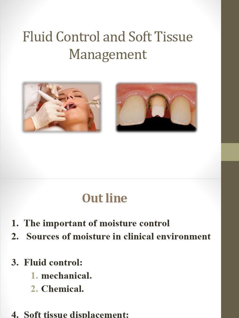 Fluid Control in Soft Tissue Management | PDF | Medical Specialties