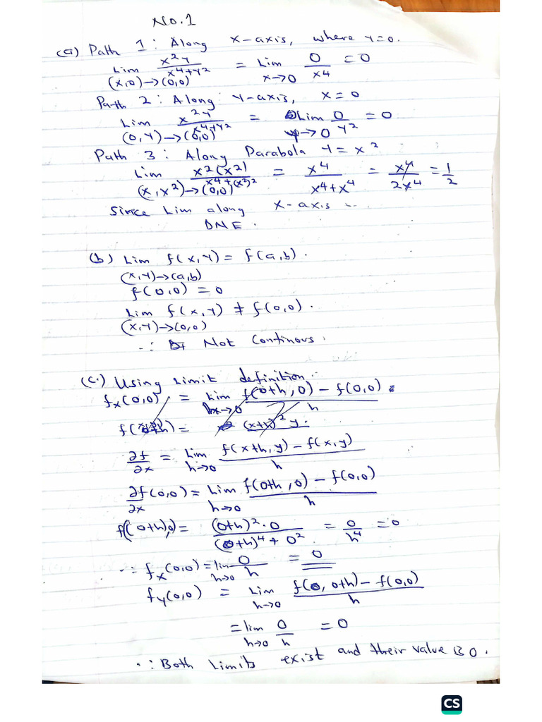 Analysis Test Answers 0.18 | PDF