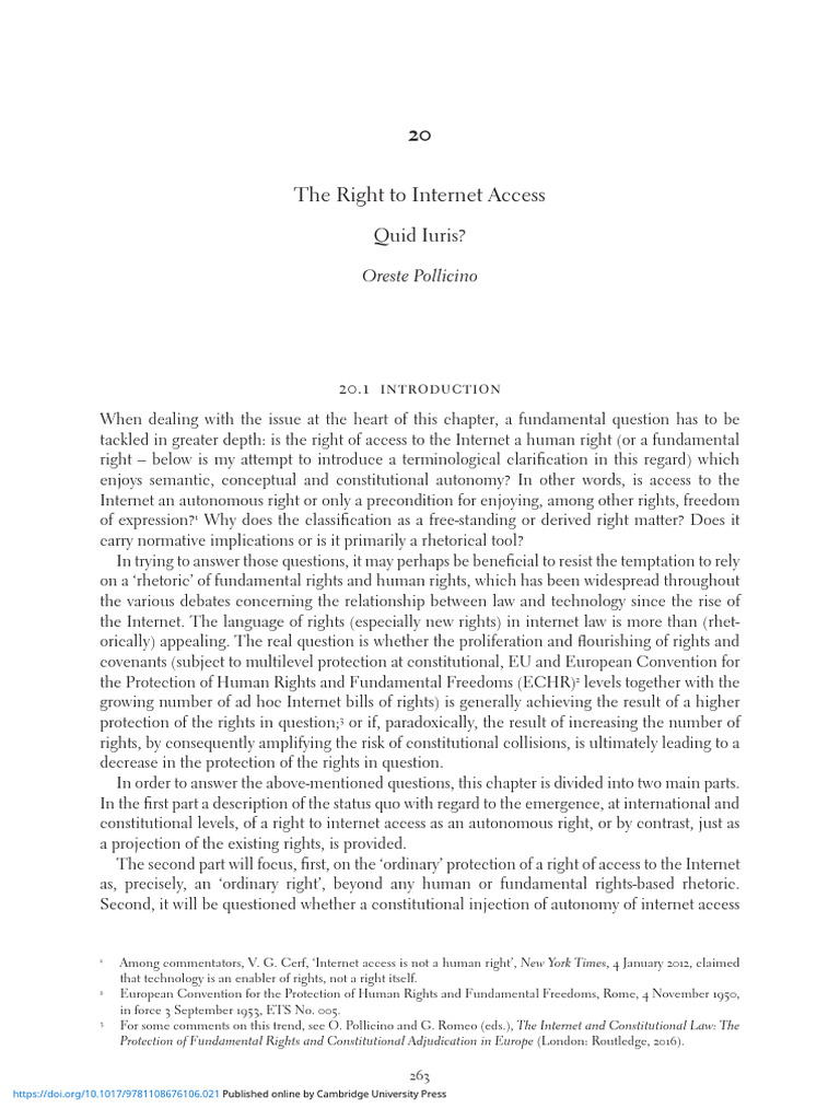 The Right to Internet Access Explained | PDF | Human Rights | Freedom ...