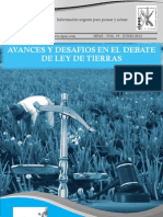 Alerta Agraria 19: Avances y Desafíos en El Debate de Ley de Tierras