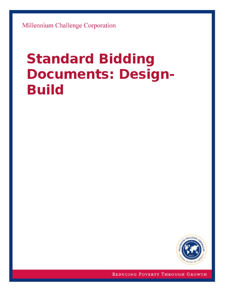 Standard Bidding Documents US | PDF | Construction Bidding | Procurement