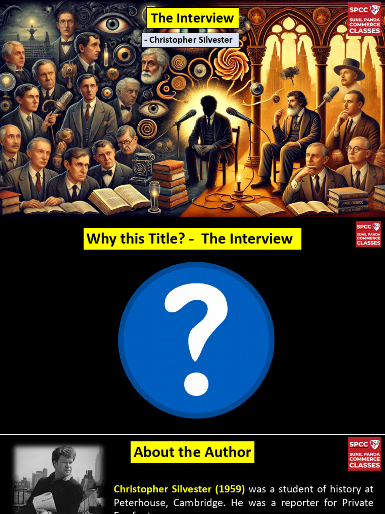 The Impact of Interviews on Perception | PDF | Rudyard Kipling | H. G ...