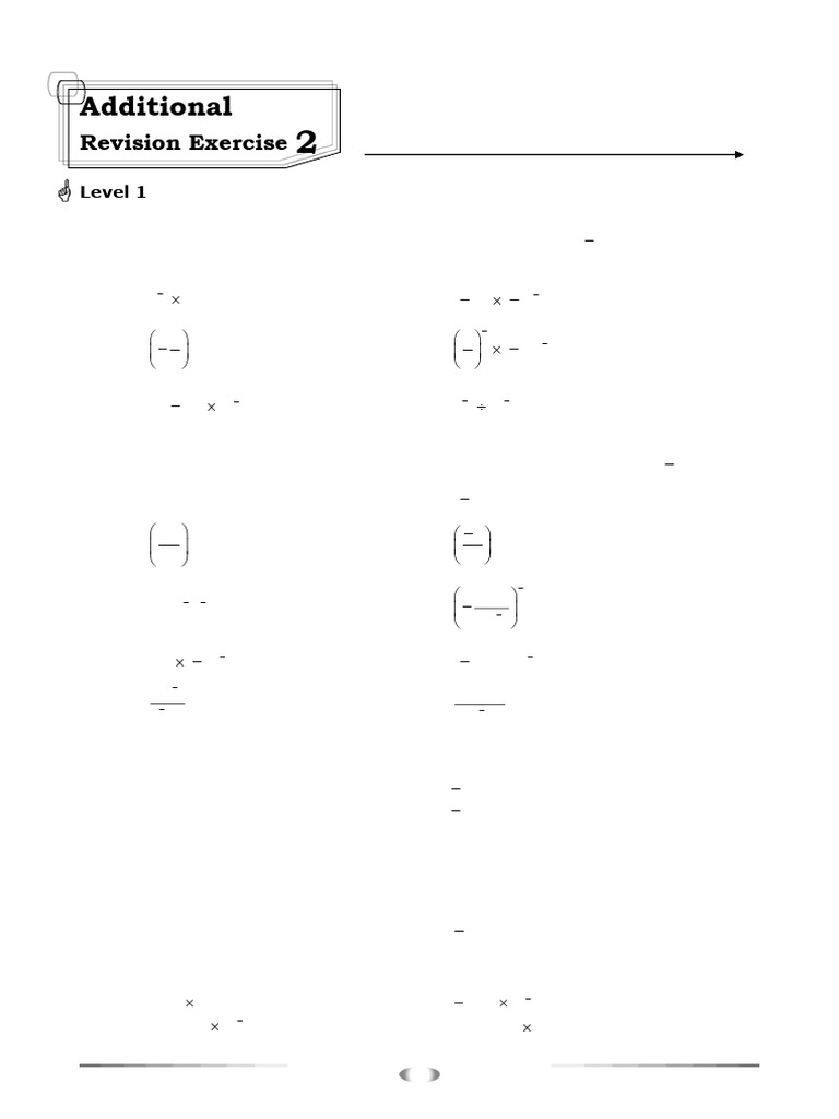 Junior Secondary Math Revision Exercises | PDF | Mathematics ...