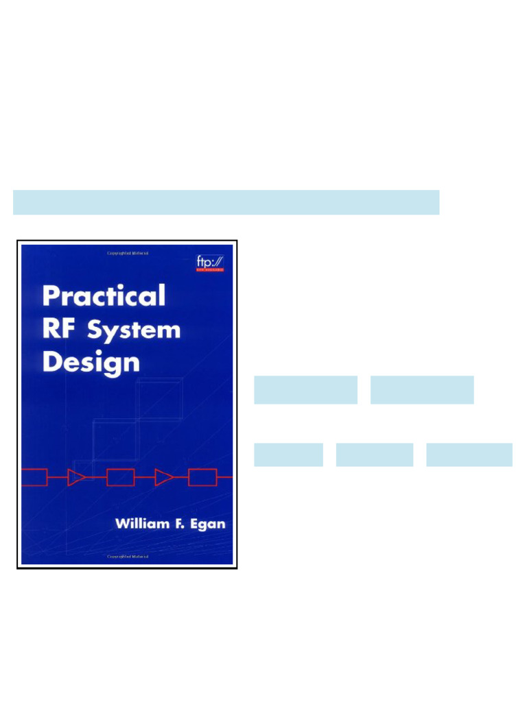 Practical RF System Design 1st Edition William F. Egan - Ebook and ...