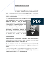 BIOGRAFÍA DE LOUIS PASTEUR