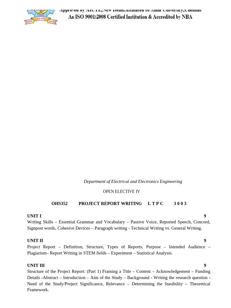 Project Report Writing Guide | PDF | Grammatical Number | Plagiarism