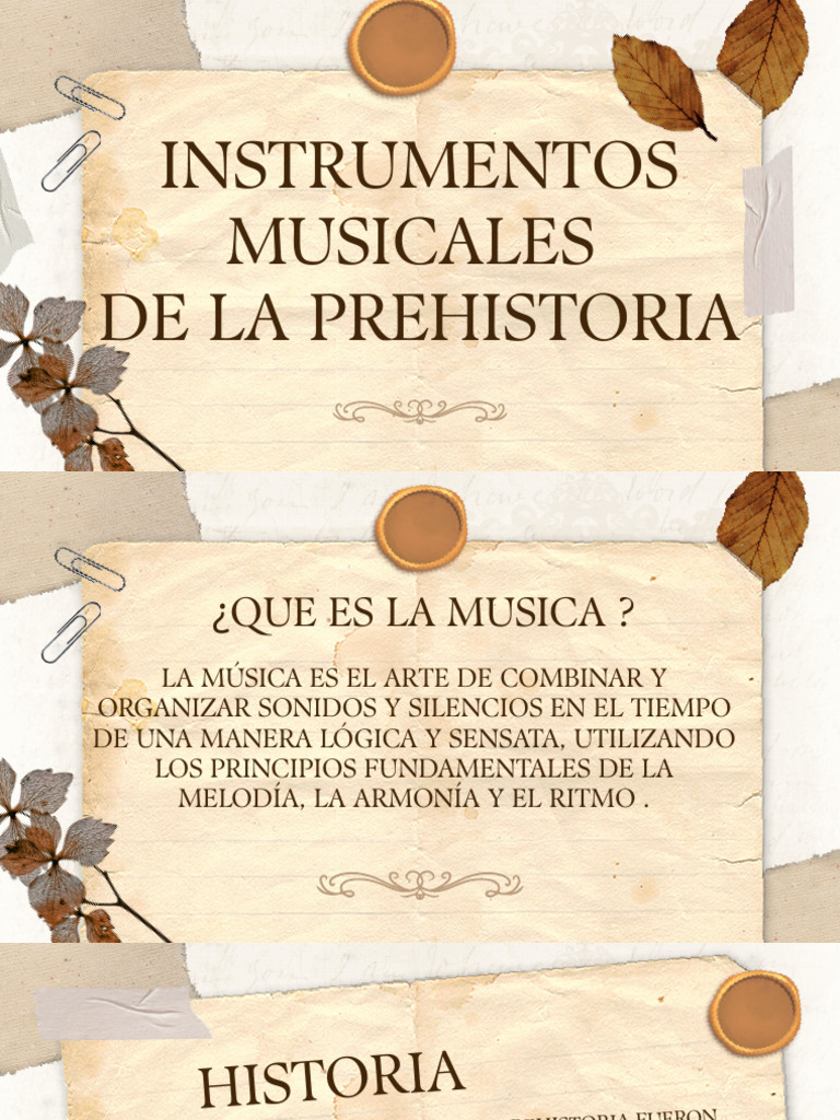 Instrumentos Musicales en la Prehistoria | PDF | Instrumentos musicales ...