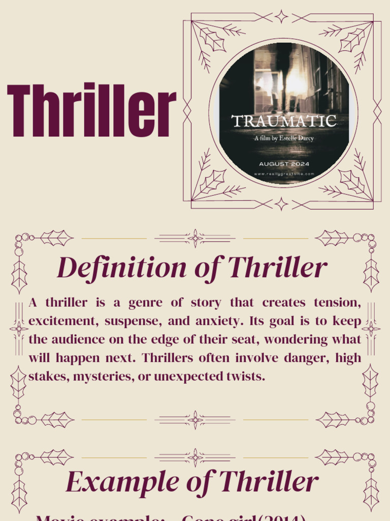 Understanding the Thriller Genre | PDF