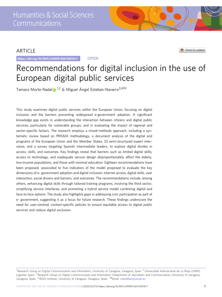 2025-Recommendations For Digital Inclusion in The Use of European ...