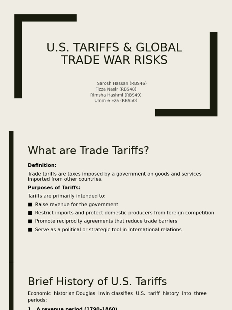 U.S. Tariffs and Trade War Impacts | PDF | Tariff | Protectionism