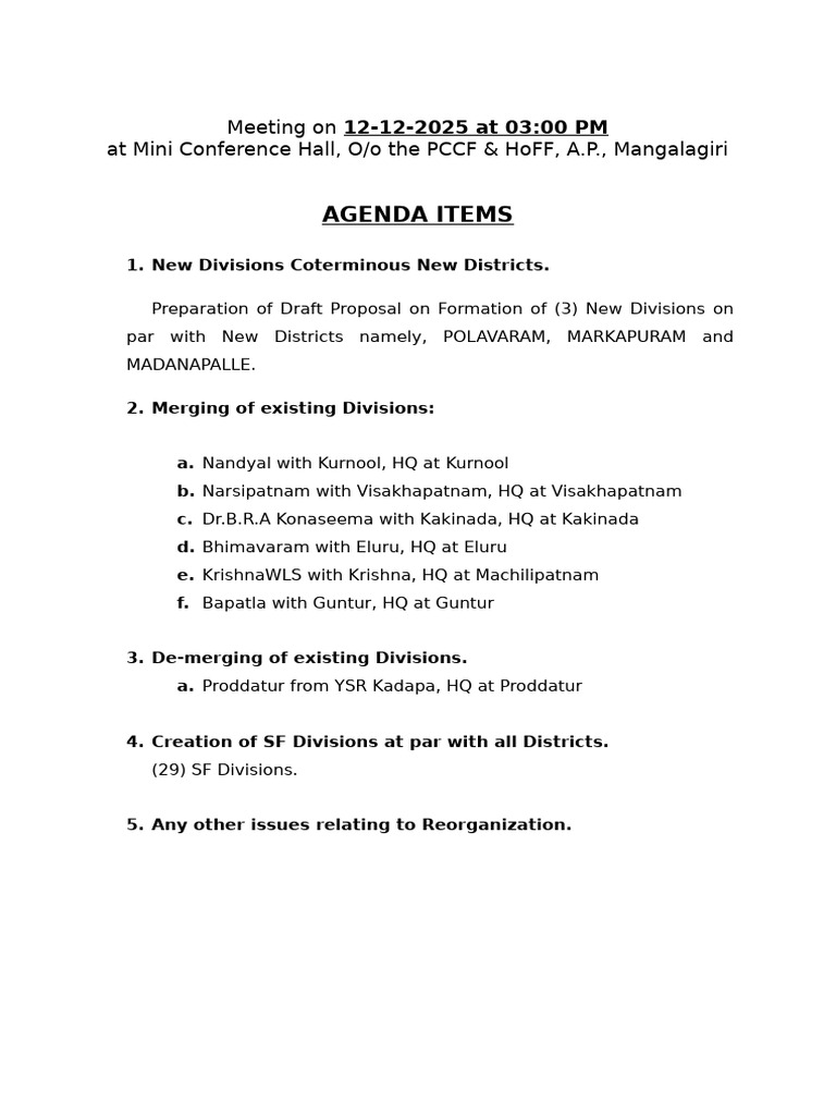 Agenda Items | PDF