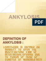 Presentation On Ankylosis