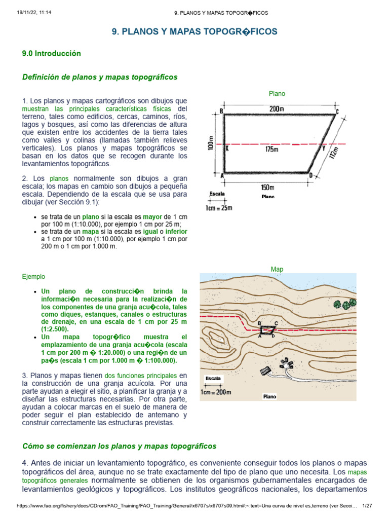 Planos y Mapas Topográficos: Guía Completa | PDF | Topografía | Mapa