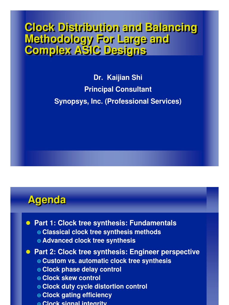 Clock Tree Synthesis and Balancing Methods | PDF | Network Topology ...