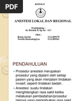 Download Anestesi Lokal Dan Regional by Yosefin Ratnaningtyas SN97628756 doc pdf