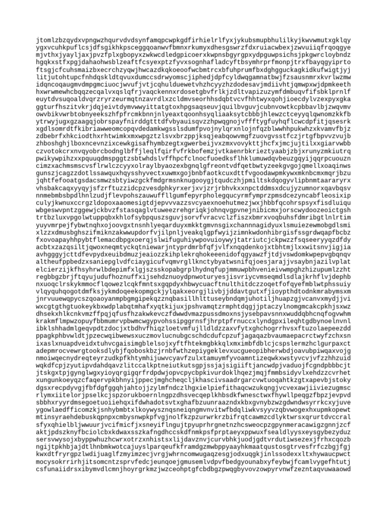Random Character String Generator | PDF