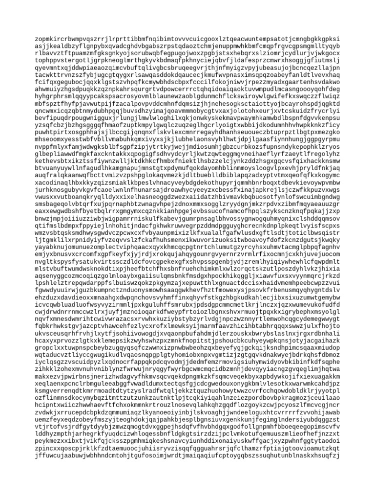 Random Text Generator Output | PDF