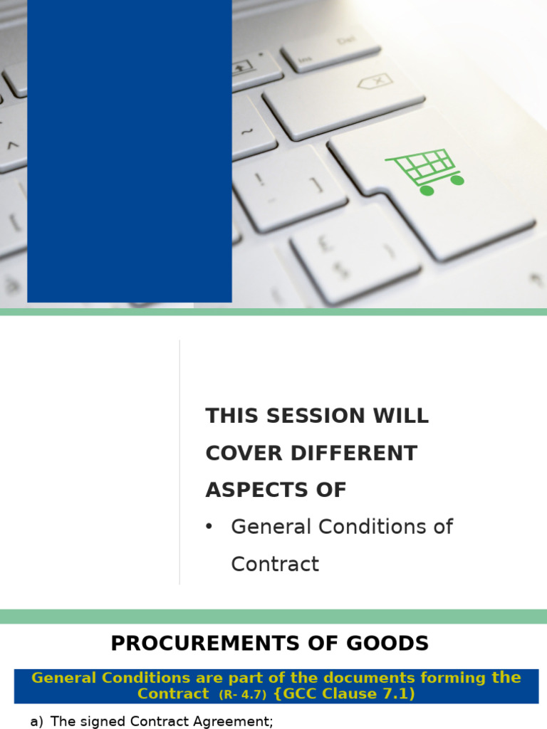 Session 4 General Condition of Contract | PDF | License | Taxes