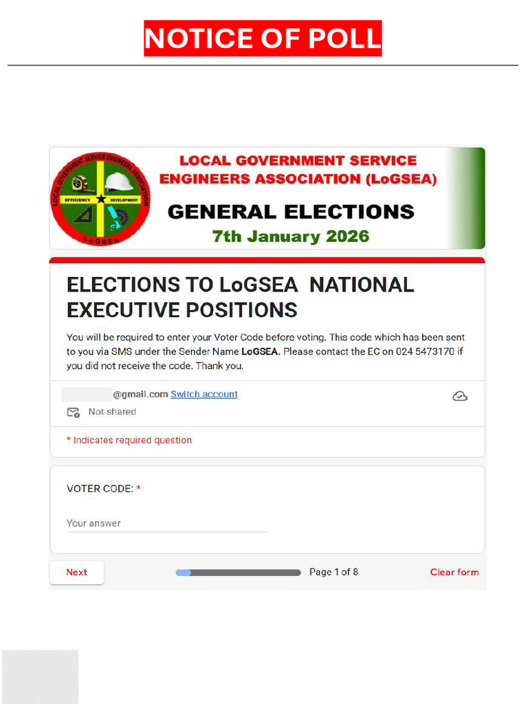 LoGSEA Voting Guide and Poll Details | PDF
