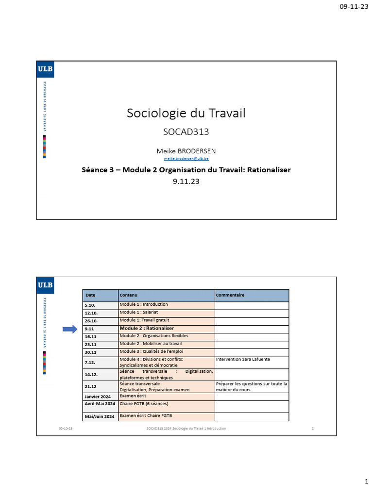 Organisation du Travail et Rationalisation | PDF | Économie | Business