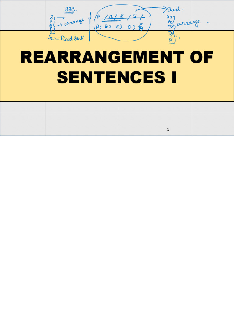 Rearranging Jumbled Sentences Guide | PDF | Banks | Economies