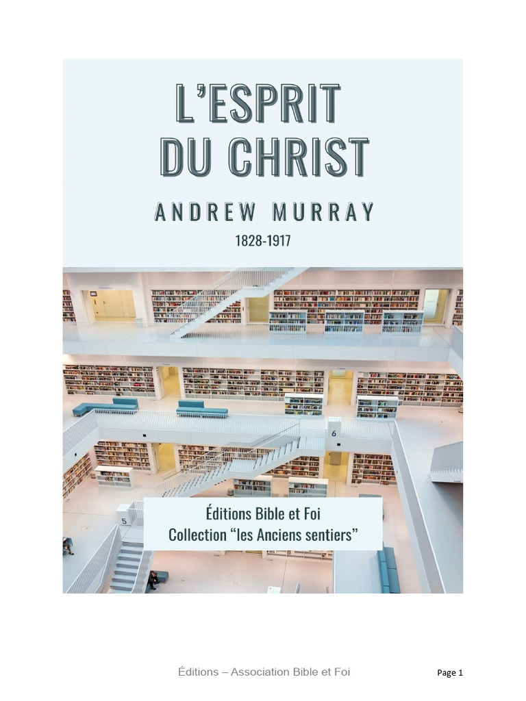 L'Esprit de Christ : Renouveau Spirituel | PDF | Saint-Esprit | Baptisme