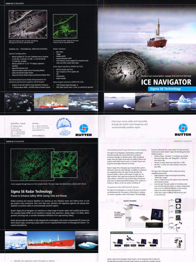 Rutter Sigma S6 ICE Navigator | PDF