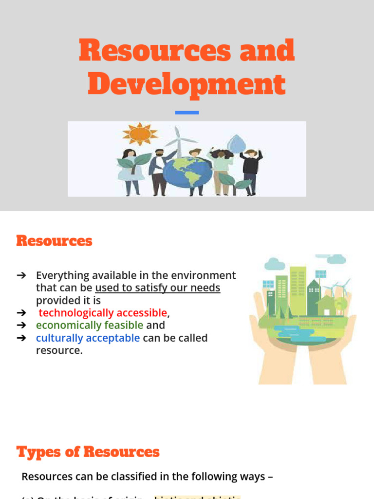 Understanding Resource Types and Planning | PDF | Soil | Resource