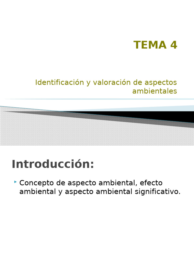 Aspectos Ambientales y su Evaluación | PDF | Entorno natural