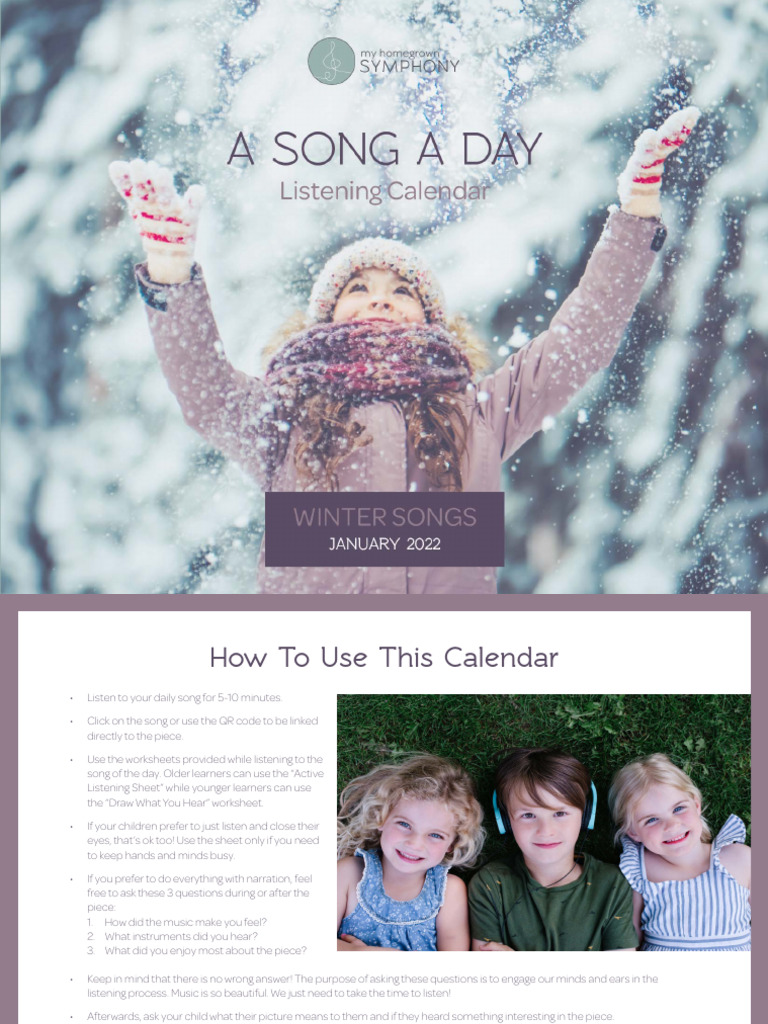 Daily Music Listening Guide | PDF | Conducting | Choir