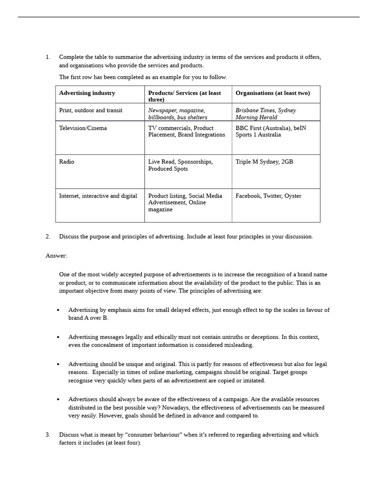 Task 1 v3 | PDF | Advertising | Behavior