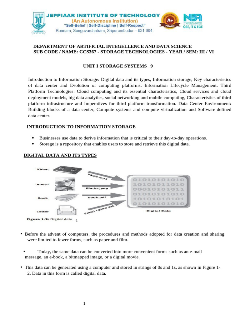 Overview of Storage Technologies | PDF | Cloud Computing | Software As ...