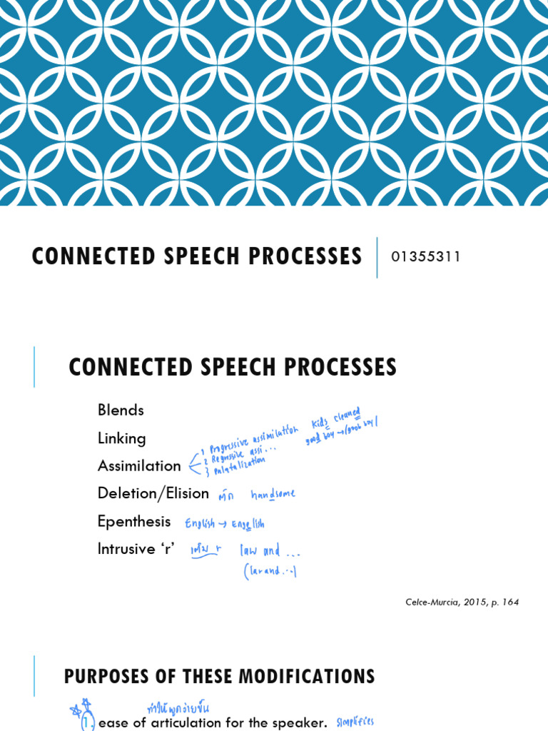 8) Connected Speech Features | PDF | Phonetics | Linguistics
