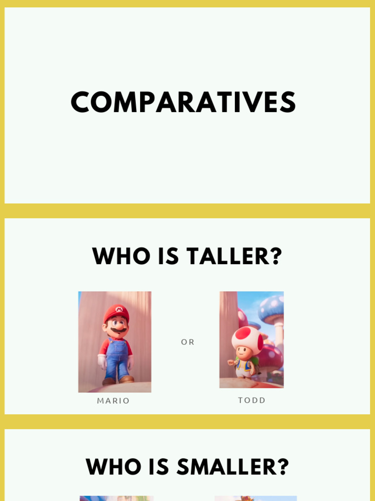 Comparatives Examples | PDF